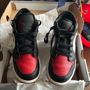 Black and Red High-Top Sneakers